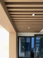 Plafond suspendu en PVC WPC pour bureau et maison, avec dalles carrées - Design industriel pour salon et chambre