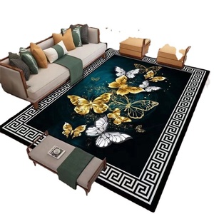<span class=keywords><strong>Tapis</strong></span> de Style chinois moderne, <span class=keywords><strong>tapis</strong></span> de Table basse de salon, de luxe, de canapé européen, de sol en Polyester 3d imprimé fleur, de chambre à coucher - Product Image 5