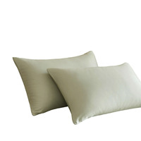 Paire de taies d'oreiller personnalisables en fibre de bambou Tianzhu de classe A, antibactériennes naturelles, pour bébés, usage domestique et dortoir