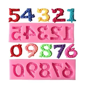 DLW112 Alphabet Cake Molds Figure Silicone Letter Fondant Mold Cookie Cutter Number Cake Mould Baking Decorating Tools