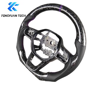 Volante Deportivo de Fibra de Carbono Forjado con LED Estilo Blanco para <span class=keywords><strong>Honda</strong></span> Accord Sport EX EX-L LX <span class=keywords><strong>Touring</strong></span> CV1 CV2, Interior 2018-2022 - Product Image 6