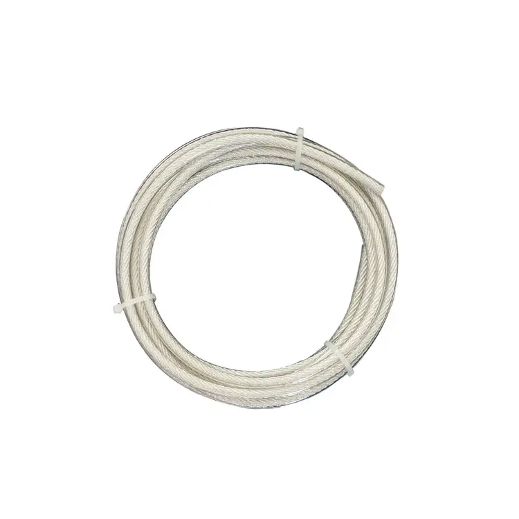 white PA coated wire rope