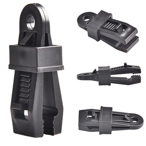 JIANYAN Tent <b>Clip</b> Black PP Plastic Wind Rope Buckle Outdoor Tent Canopy Fixing Clamp Accessory - Product Image 3
