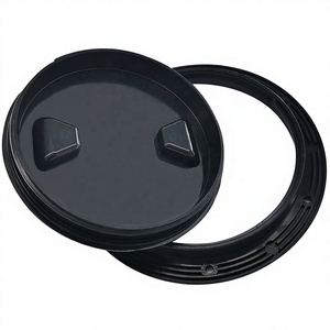 ABS Plastic Marine Round Non Inspection Hatch Deck Plate Detachable Cover 5 Inch Ship <b>Yacht</b> Boat Hardware Accessories ABS - Product Image 2
