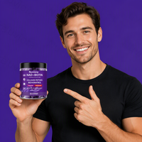 Gummies NAD+ Biotine Collagène Resvératrol Kératine Berbérine Saveur Myrtille Beauté Anti-Âge Soutien Immunitaire Adulte Marque Privée