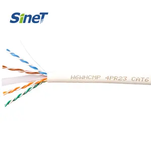 ETL Listed 550Mhz Riser Plenum Rated 23AWG Solid Copper 1000ft Cat6 Network Cable UTP 305m Cat6 LAN Cable