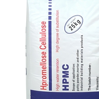 HPMC Hydroxyéthylméthylcellulose Agent épaississant adhésif industriel haute viscosité 200000 Adhésif pour carrelage 25kg/sac Poudre blanche