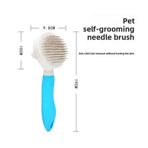 Peigne pour animaux de compagnie, outil de toilettage pour chats et chiens, peigne démêlant à aiguilles, peigne anti-puces, ABS + acier inoxydable - Product Image 1