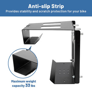 JH-Mech ODM SSimple goujon peu encombrant affichage <span class=keywords><strong>vertical</strong></span> Triangle régulier en acier allié support <span class=keywords><strong>mural</strong></span> pour vélo - Product Image 4