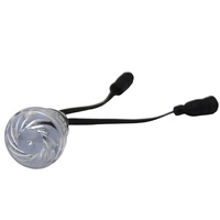 Lampes LED Pixel RGB RGBW intelligentes étanches pour extérieur, 24 V CC, 45 mm, PVC IP67, pour parcs d'attractions et fêtes foraines, type cabochon