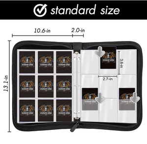 Reliure pour cartes à collectionner avec 9 pages à pochettes, motif baseball, porte-cartes à collectionner, album de collection, couleur unie - Product Image 4