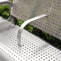 Chaise d'attente en acier inoxydable pour hôpital, aéroport, clinique, arrêt de bus, métro et sous-métro