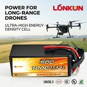 Batterie Lipo semi-solide haute capacité Longkun 12S 44.4V 22000mAh 20C pour drone de levage lourd Hexacopter - Product Image 6