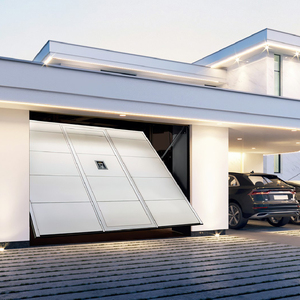 <span class=keywords><strong>Porte</strong></span> <span class=keywords><strong>de</strong></span> <span class=keywords><strong>garage</strong></span> <span class=keywords><strong>basculante</strong></span> pleine hauteur <span class=keywords><strong>de</strong></span> qualité stable pour villa moderne, en alliage d'aluminium sur mesure avec verre trempé, résistante au vent et à fonctionnement silencieux - Product Image 6