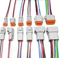 Deutsch series connector 2 4 6 8 12 pin dt04 dt06 tahan air diagnostik plug socket deutsch male female cable dt wiring harness