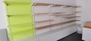 رفوف حائط خشبية لسوبر ماركت الجندول مع زجاج أو رفوف سوبر ماركت - Product Image 3