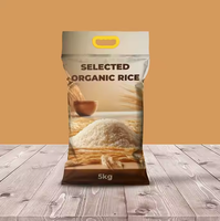 Emballage sans BPA en plastique recyclable 1kg sac d'emballage de riz pochette personnalisée à quatre joints latéraux avec impression de logo