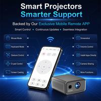 Projecteur 4K Android 15 à luminosité 4000 ANSI, Vidéoprojecteur LED LCD 1080P 4K