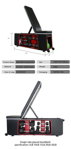 Attrezzatura da Palestra Panca Multifunzione con Porta Manubri Regolabile per Esercizi Fisici Macchina da Palestra Panca HIIT Fitbench - Product Image 5