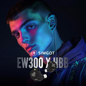 SIMGOT EW300 1DD + 1Planar + 1PZT Controlador híbrido Monitor de oído Auriculares IEM con cable Boquillas desmontables Auriculares HiFi - Product Image 6