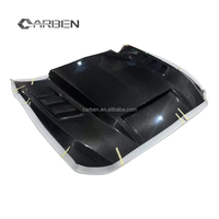 Capot moteur en fibre de carbone de haute qualité style TF avec aérations fonctionnelles, compatible avec Ford Mustang 2024 et modèles ultérieurs