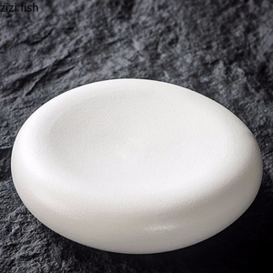 Assiette à sushi ovale en céramique de galets assiettes à manger plat Dim Sum bol à dessert disque de piqûre plateau de collation assiettes à steak de Style occidental - Product Image 6