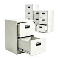 Meuble de bureau commercial 2026 : Armoire de classement verticale en métal avec tiroirs, structure KD, 2, 3 ou 4 tiroirs, en acier