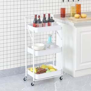 New Listing Multi Layer Household Snacks Book <b>Racks</b> Kitchen Vegetable Fruit Storage <b>Rack</b> Bathroom Bedroom <b>Rolling</b> Cart - Product Image 6