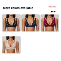 Bra Olahraga Wanita Berpadding, Crop Top Yoga Fitness, Pakaian Training Stretch Activewear, Supplier Pabrik OEM