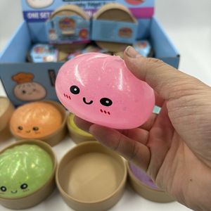 Glow in the Dark Squishy Bun <b>Toy</b> Steamed Dumpling Rainbow Mystery Stress Squeeze <b>Toy</b> Rare Golden Glitter Fidget for Kids Adults - Product Image 5