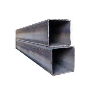 hot sales Black iron pipe welded ms rectangular tube used for building material carbon steel square pipe supplier