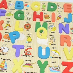 Bé Đồ chơi bằng gỗ Bảng câu đố giáo dục sớm học tập trẻ em câu đố đồ chơi Montessori câu đố bằng gỗ - Product Image 5