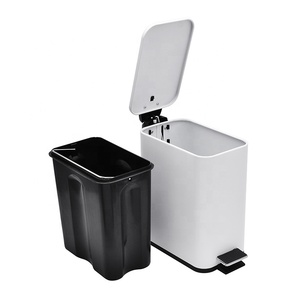 Baño <span class=keywords><strong>basura</strong></span> con Pedal de pie Rectangular pequeña <span class=keywords><strong>basura</strong></span> con interior extraíble papelera - Product Image 6