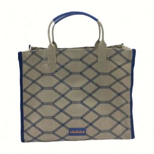 Sac fourre-tout en toile blanche robuste pour femme, imperméable, réutilisable, avec poignée en ruban, insert tissé mignon, pour le quotidien, le shopping et la plage - Product Image 1