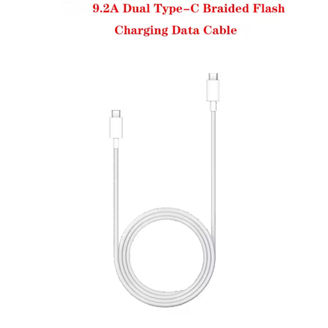 Original 9.2A Dual Type-C Braided Flash Charger Data Cable Support 100w 120W Fast Flash Charger Fro vivo Iqoo