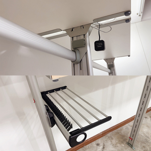 Estante de armario moderno de aluminio de estilo abierto para dormitorio y guardarropa, almacenamiento integrado de ropa y zapatos - Product Image 6