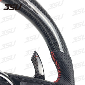 Paletas de cambio de volante de fibra de carbono deportivas para volante de coche Audi A4 <span class=keywords><strong>A3</strong></span> A5 S4 RS4 S5 RS5 <span class=keywords><strong>S3</strong></span> <span class=keywords><strong>RS3</strong></span> 2018 2019 2020 2021 - Product Image 5