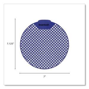 Écrans anti-éclaboussures pour urinoirs Boardwalk Tutti Frutti Scent Blue, très flexibles, lot de 12 désodorisants pour la plupart des urinoirs - Product Image 4