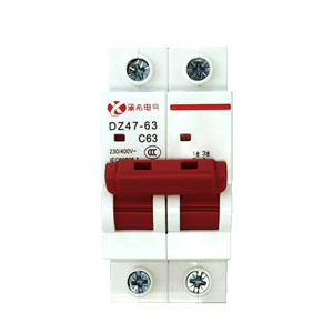 Миниатюрный автоматический выключатель DZ47 63A 2 полюса a 30 мА переменного тока 400 В 6ka Elcb Rccb от производителей - Product Image 1