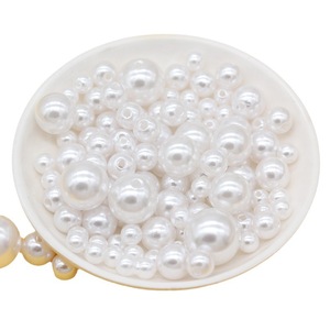 Perlas sueltas de imitación ABS perforadas, blancas puras y blancas suaves, para la fabricación de joyas, accesorios de manualidades DIY, venta al por mayor. - Product Image 4