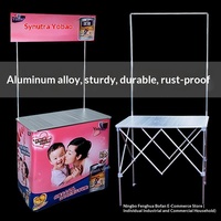Support d'affichage portable pliable en alliage d'aluminium pour la promotion, le recrutement et les expositions