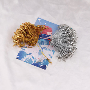 Sangles de téléphone en fil métallique or et argent avec fermoir mousqueton, accessoires porte-clés pour la fabrication de bijoux DIY - Product Image 4