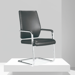 Silla de oficina sin ruedas con Marco en forma de arco de acero moderno de alta calidad con algodón nativo de alta calidad incorporado - Product Image 5