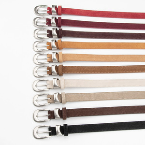 <span class=keywords><strong>Ceinture</strong></span> en cuir véritable pour <span class=keywords><strong>femme</strong></span>, style vintage britannique rétro français, en daim mat, 110 cm, boucle en alliage de 2 à 4 cm, polyvalente, tendance - Product Image 4