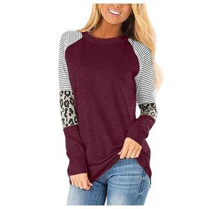 leopard sleeve raglan wholesale