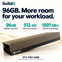 NVIDIA RTX PRO 6000 Blackwell Server Edition 96GB GDDR7 ECC PCIe 5.0 GPU untuk AI dan Komputasi Visual