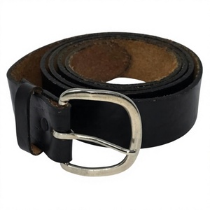 Heavy Duty Genuine Leather Square Steel Buckle Eco Friendly Waterproof Formal Handmade Men's Belt Accessories Gift Ideas - Product Image 4