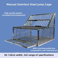 Cage à pigeons manuelle en acier inoxydable, cage à pigeons renforcée, collecteur automatique de pigeons, cage à poulets et piège à oiseaux