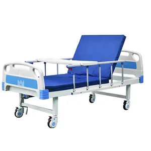 Preço de fábrica do hospital manual enfermagem cama econômica abs única manivela cama hospital