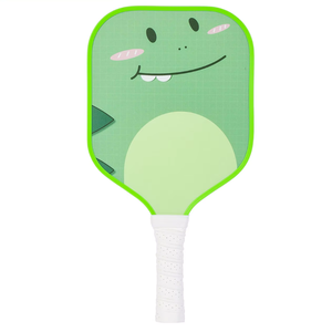 Pala de Pickleball de Fibra de Vidrio para Niños, Diseño Personalizado, Forma Rectangular, Sin Agujeros, Patrón de Dinosaurio de Dibujos Animados, para Principiantes - Product Image 2